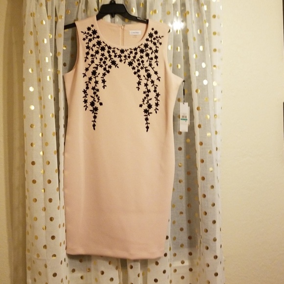 calvin klein beaded dress
